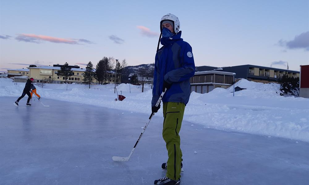 På skøyteisen.jpg På skøyteisen. Foto: Vegard Løvmo