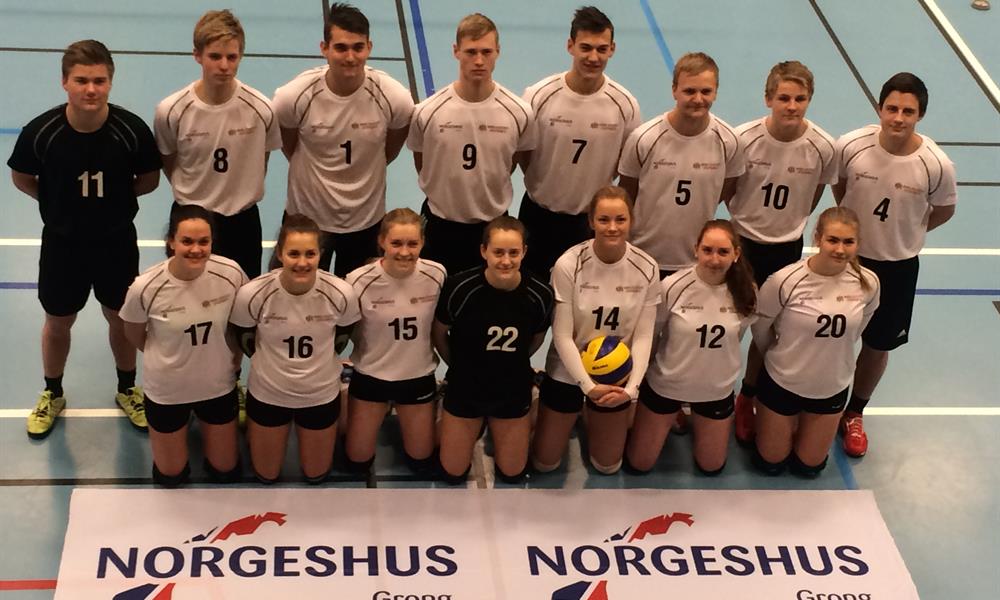 Skolelaget Skolelaget i volleyball 2016. Foto: Morten Fjerstad.