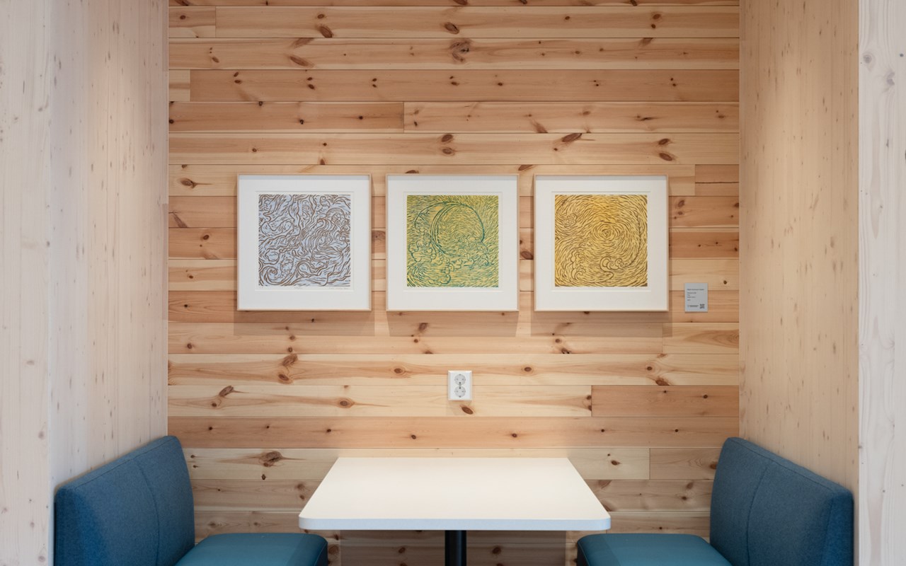 Foto nr 22  M&auml;rit Aronsson-Towler, Flow, Rotsystem (bl&aring;), Golden Flow II, 2019