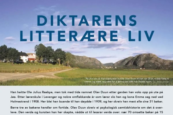 Vandreutstilling Olav Duun - Diktarens litter&aelig;re liv.jpg