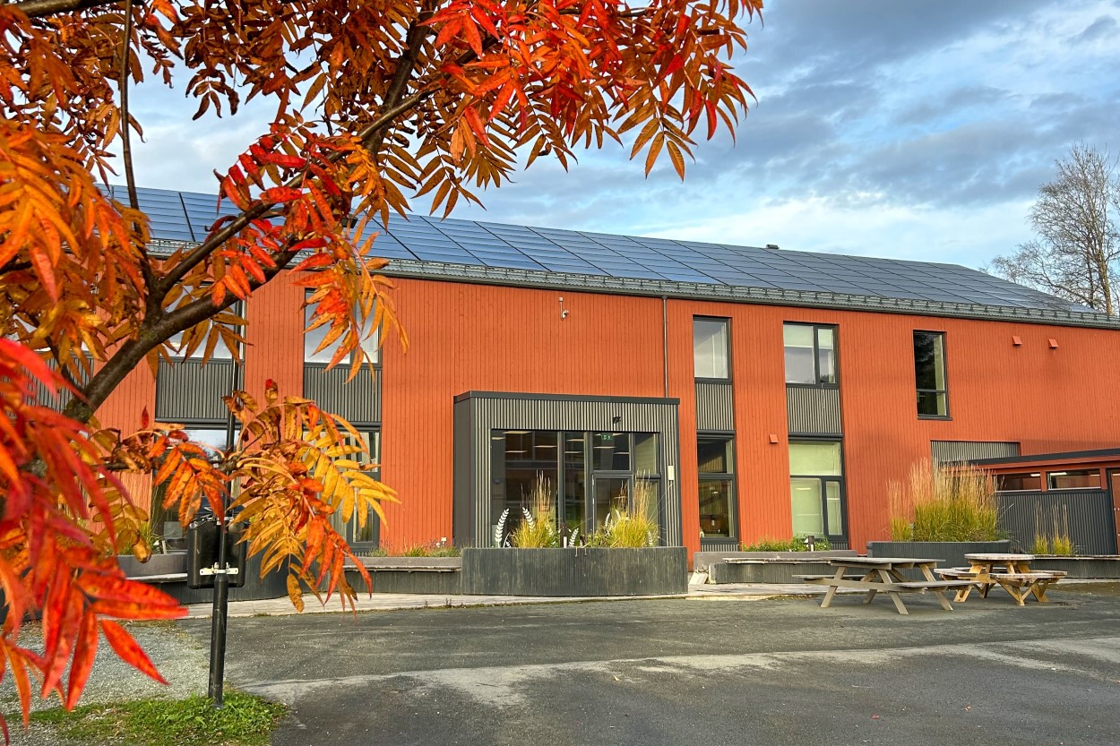 Fasaden på bygget Solsiden