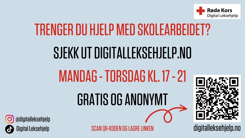 Plakat til digital leksehjelp