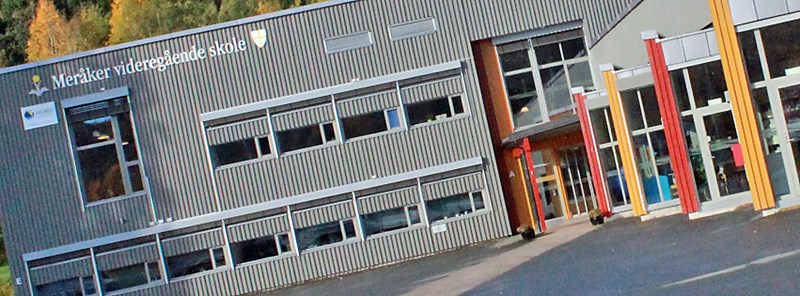 Inngangspartiet til Meråker videregående skole