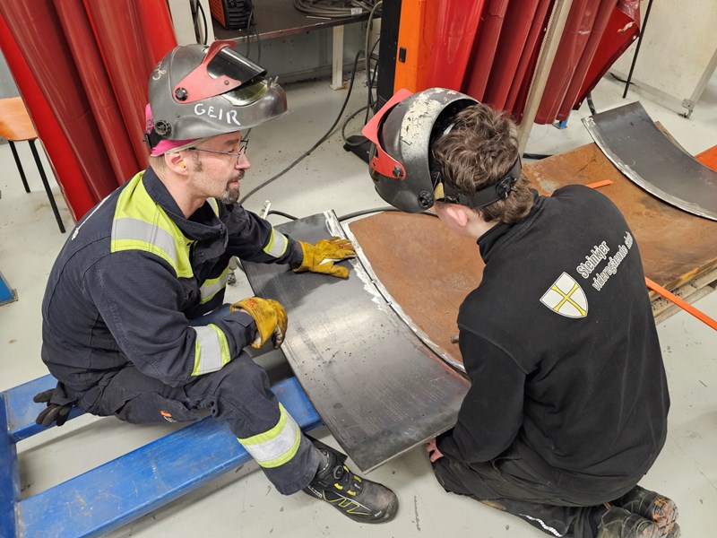 Åpen skole, sveising. Foto: Ola Elias Lorås, Steinkjer vgs.