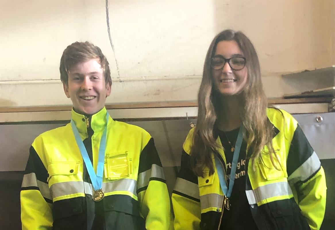 Mathias Hindbjørg og Ronja Marie Roli Rangø tok gull i Trøndersk mesterskap