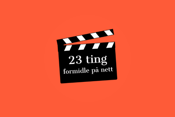 logo 23 ting om å formidle på nett