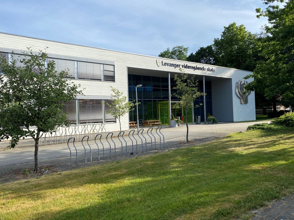 Illustrasjonsbilde: Levanger videregående skole - inngangsparti