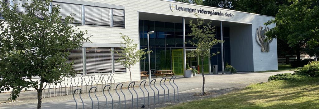 Inngangsparti Levanger videregående skole