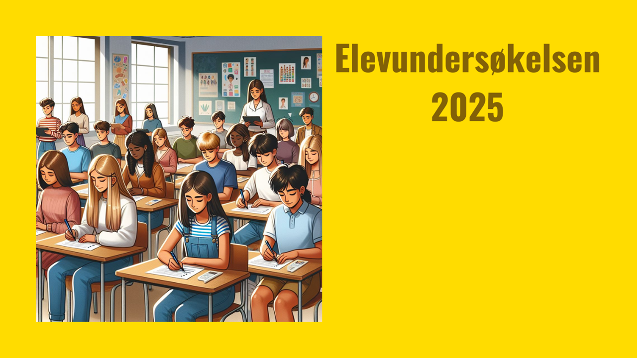 Illustrasjonsbilde Elevundersøkelsen 2025 med elever i klasserommet.